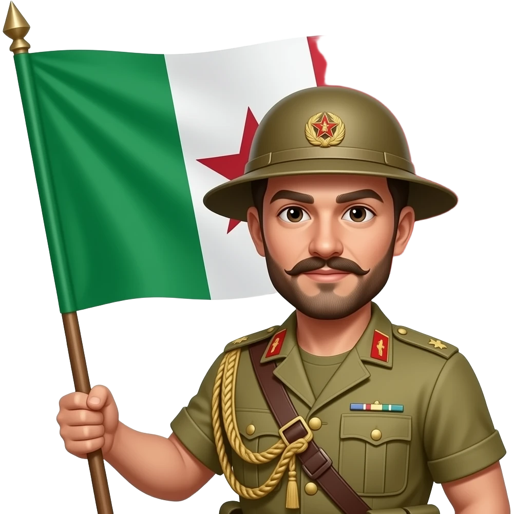 italian flag garibaldi brigates red star emoji | AI Emoji Generator