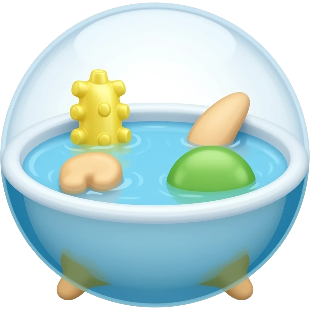 floating bath toy emoji