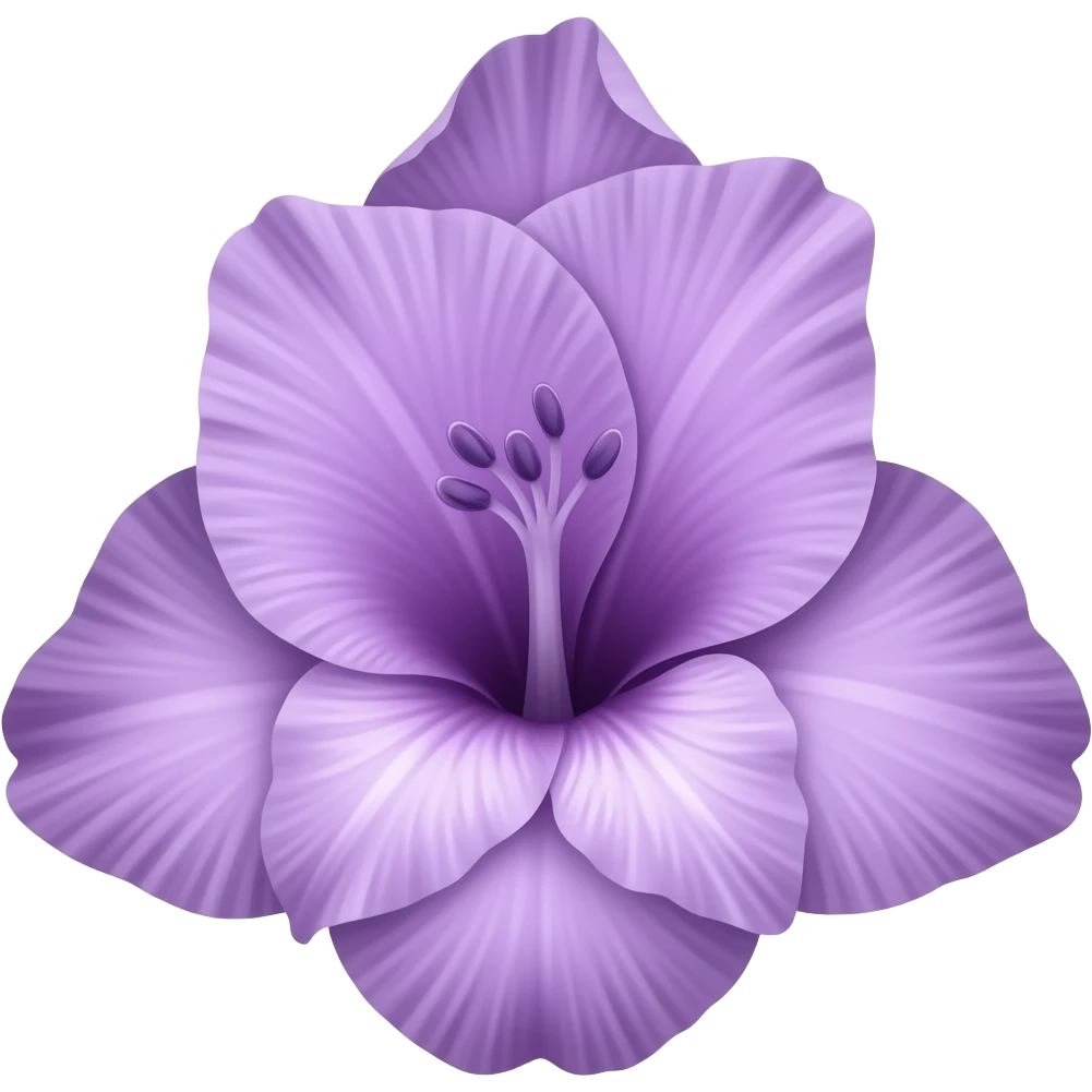 Purple gladiolus emoji