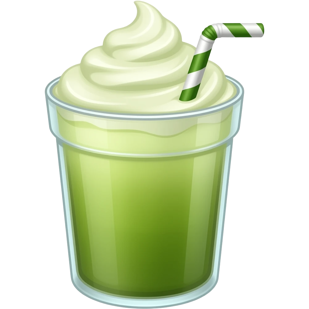 Matcha shake emoji