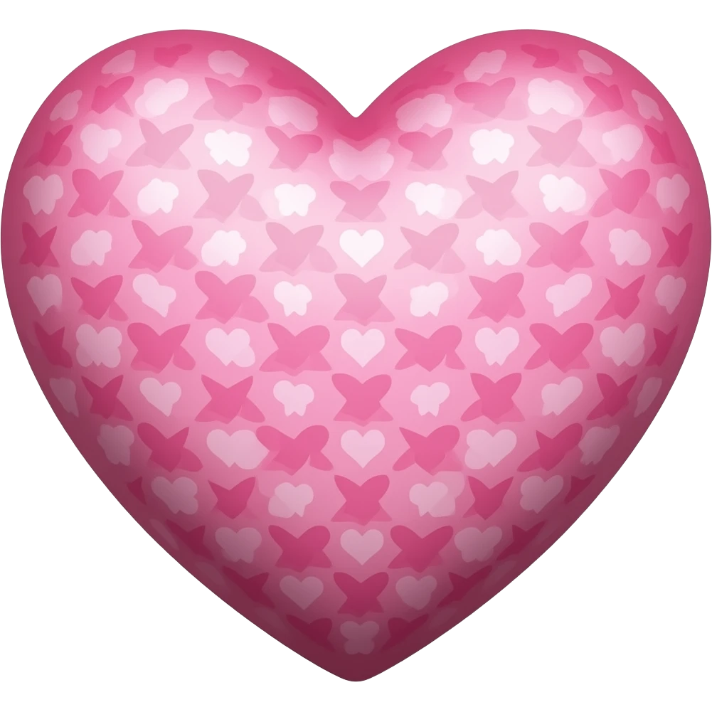 pink heart with design emoji