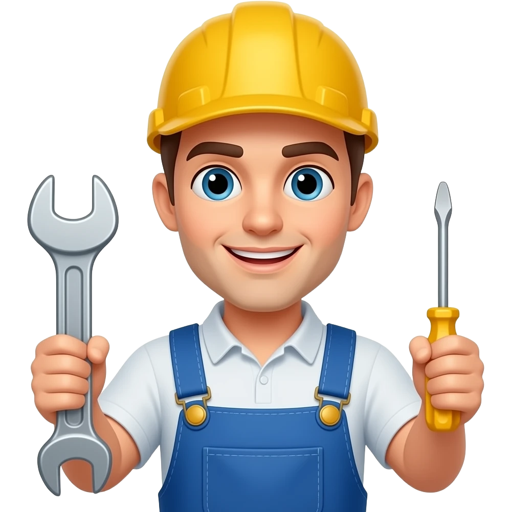 MECHANIC HOLDING A TOOLS emoji