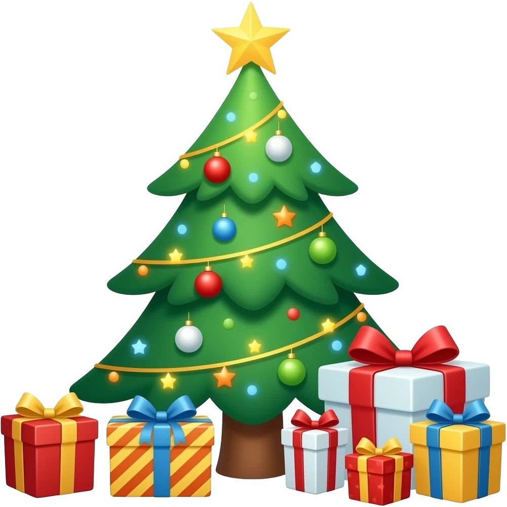 Christmas Tree and the Present emoji