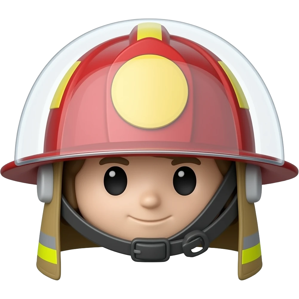 TOY FIREFIGHTER HELMET emoji | AI Emoji Generator