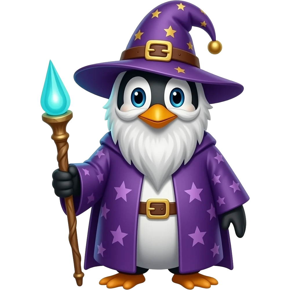 Penguin Wizard emoji