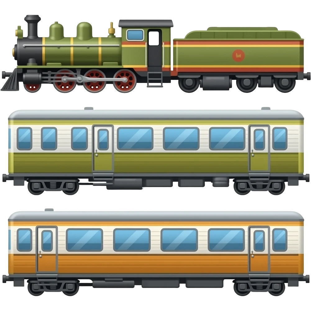 🚂🚃🚃🚃 emoji