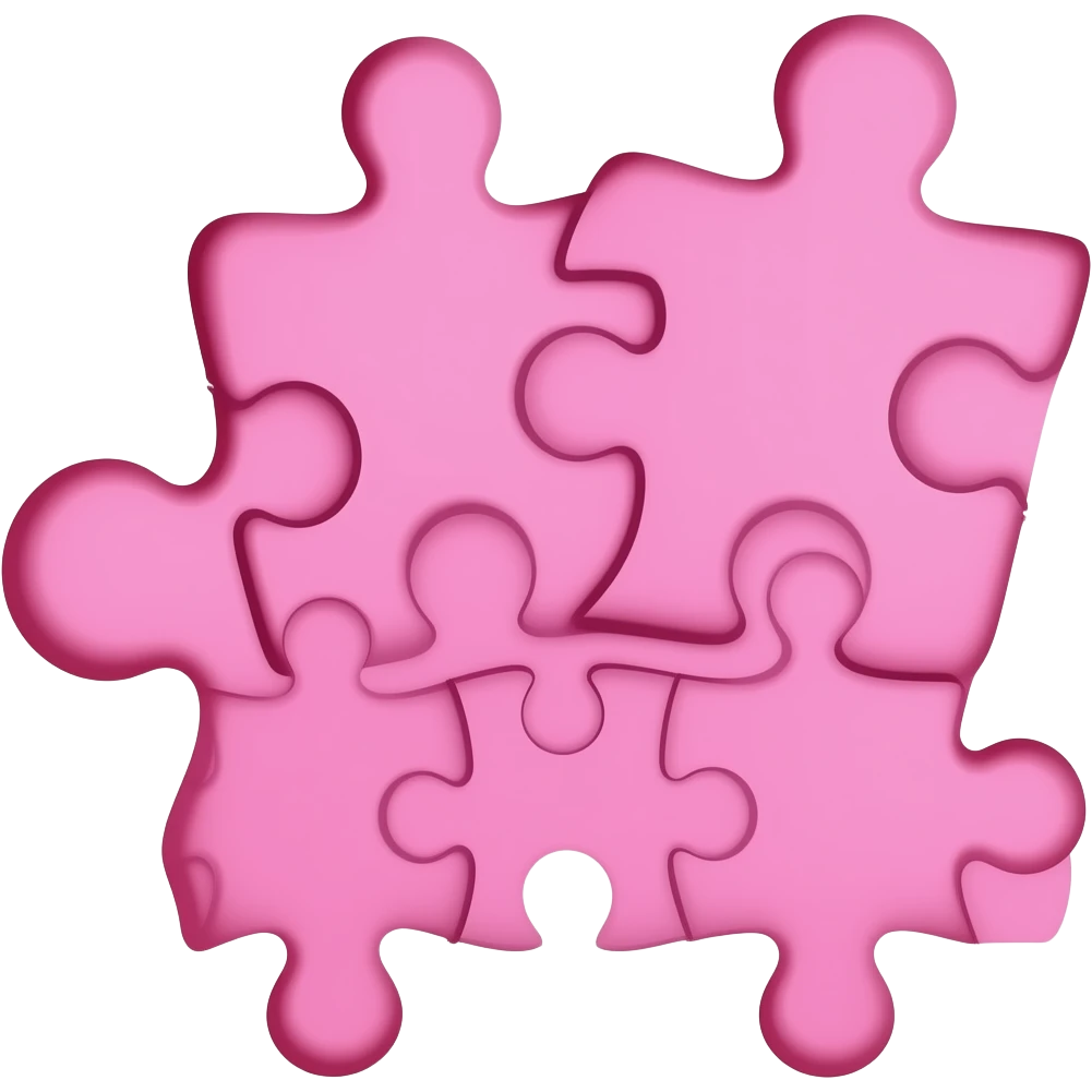 Pink puzzel emoji