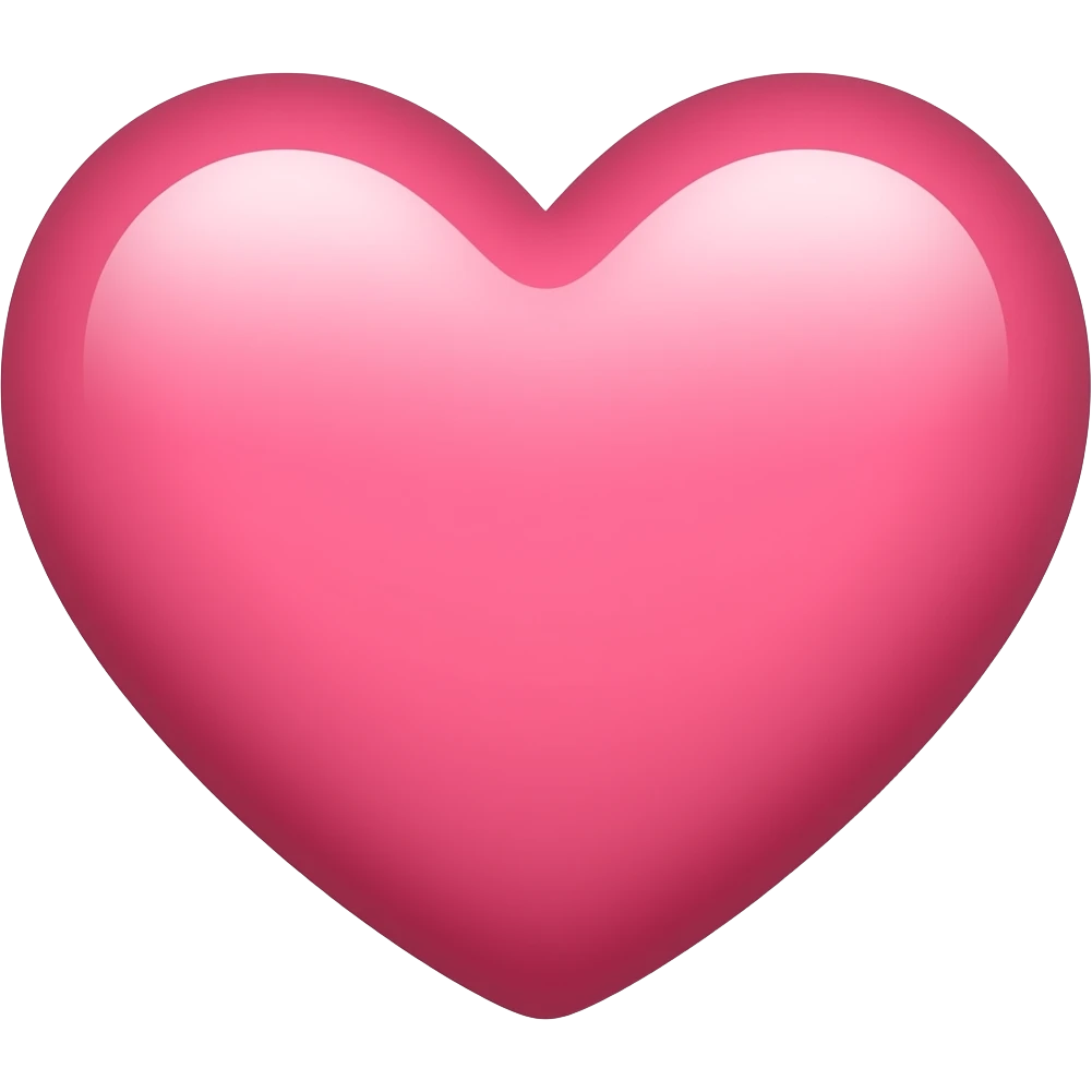un cœur rose bébé claire emoji