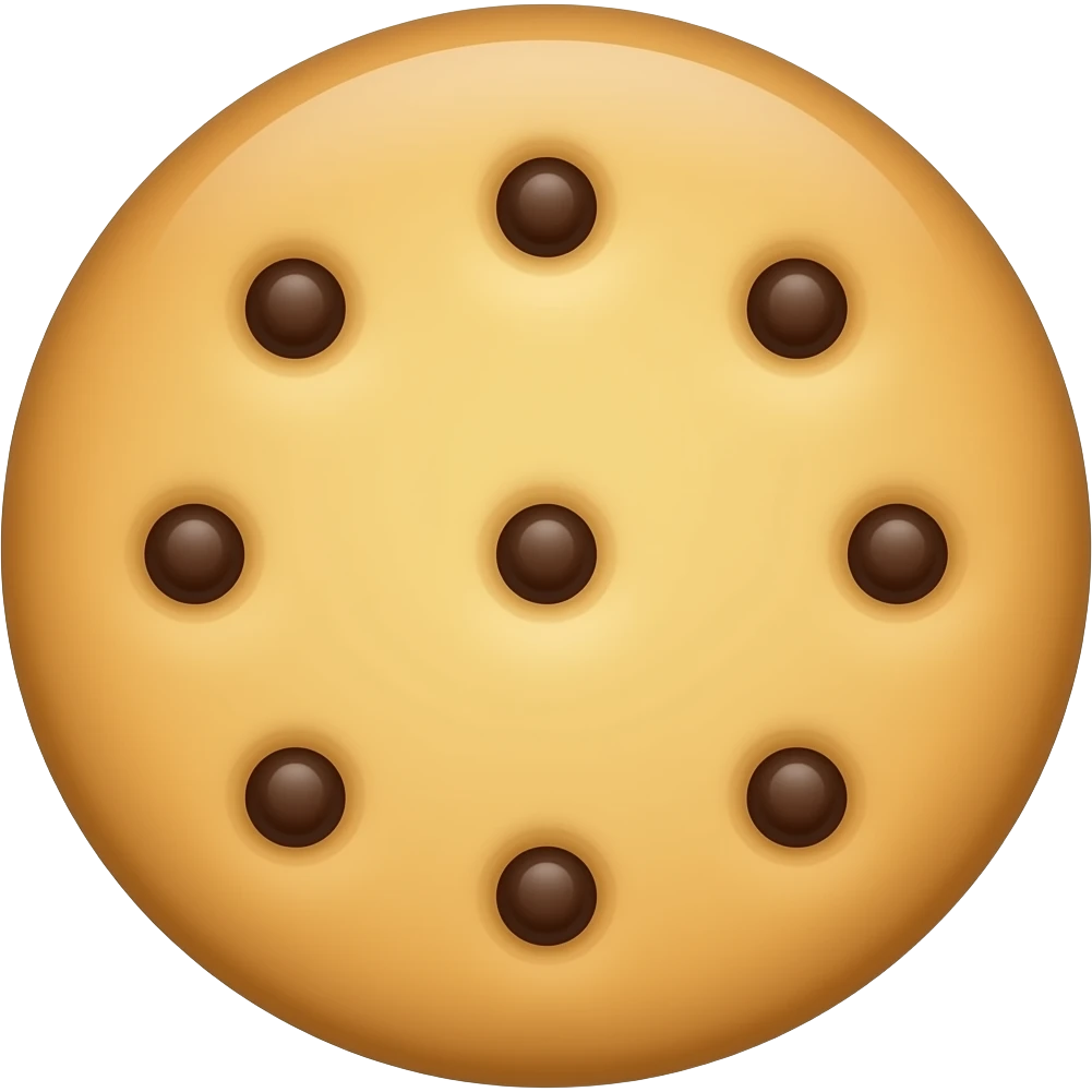 Jam cookie round emoji