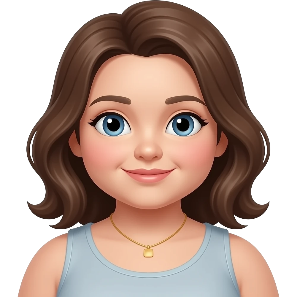 Fat belly girl emoji