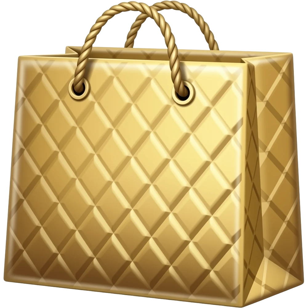 Luxury shopping bag emoji