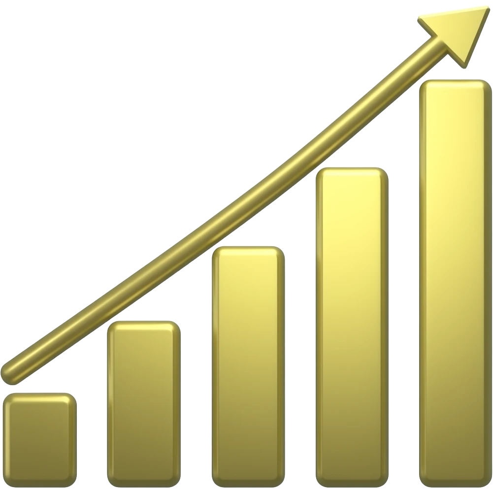 Can you generate a growing financial bar emoji