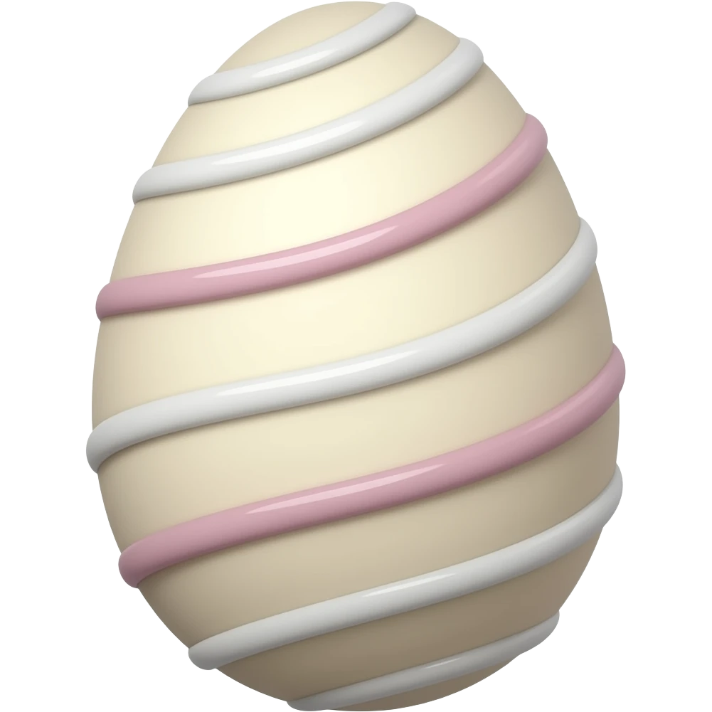 turn into withe chocolate easter emoji