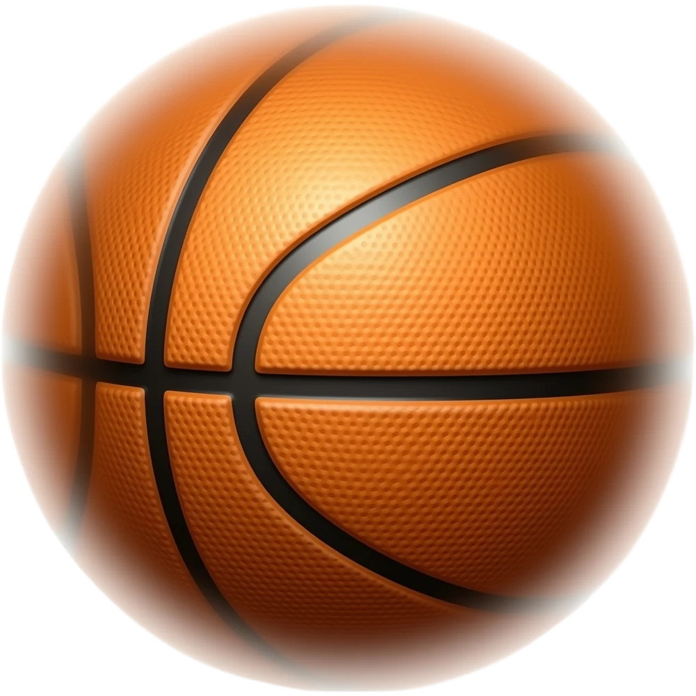 PELOTA de basket con destello de movimiento emoji