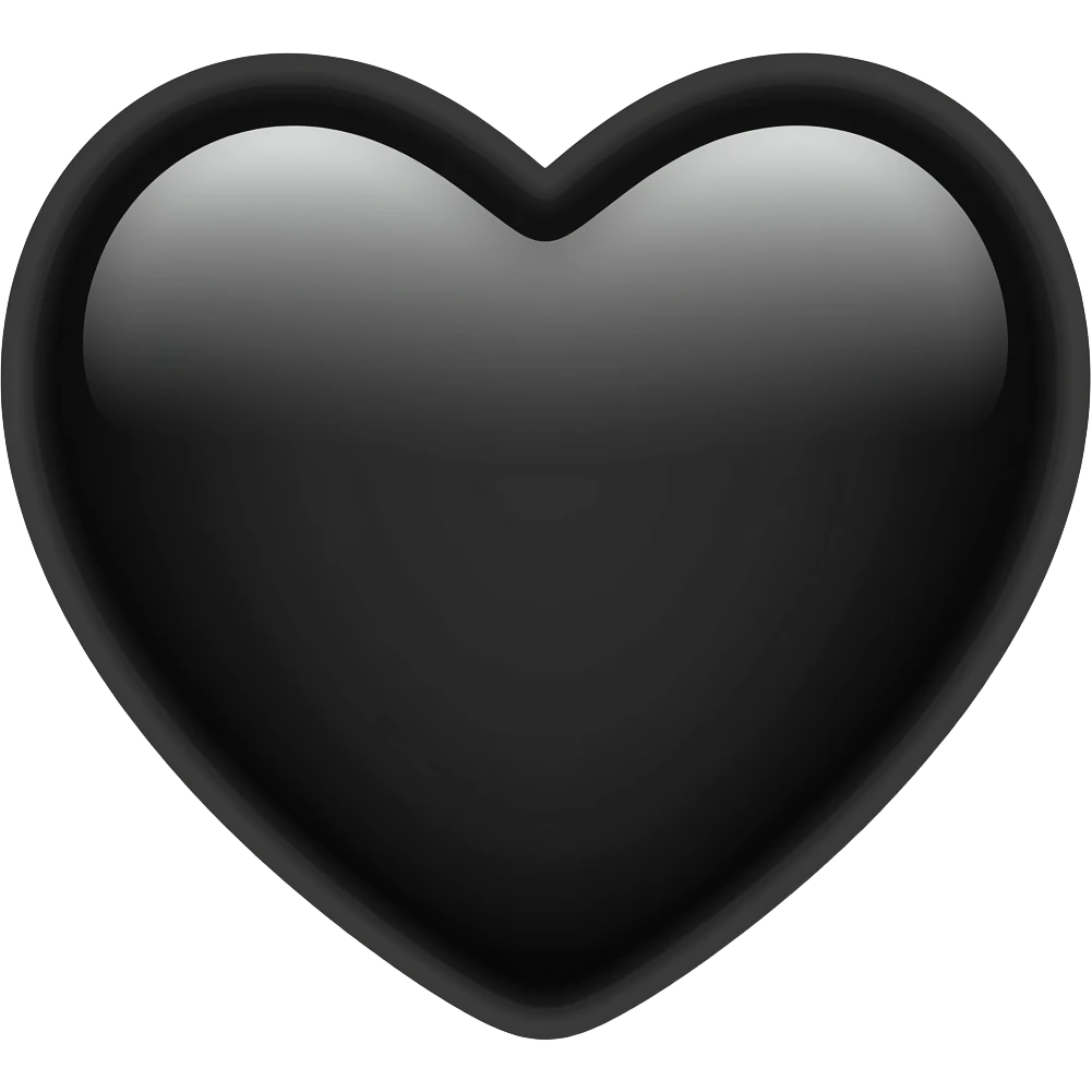 black heart emoji