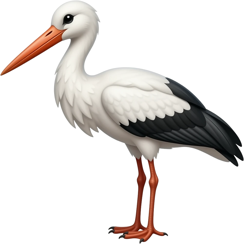 Stork emoji