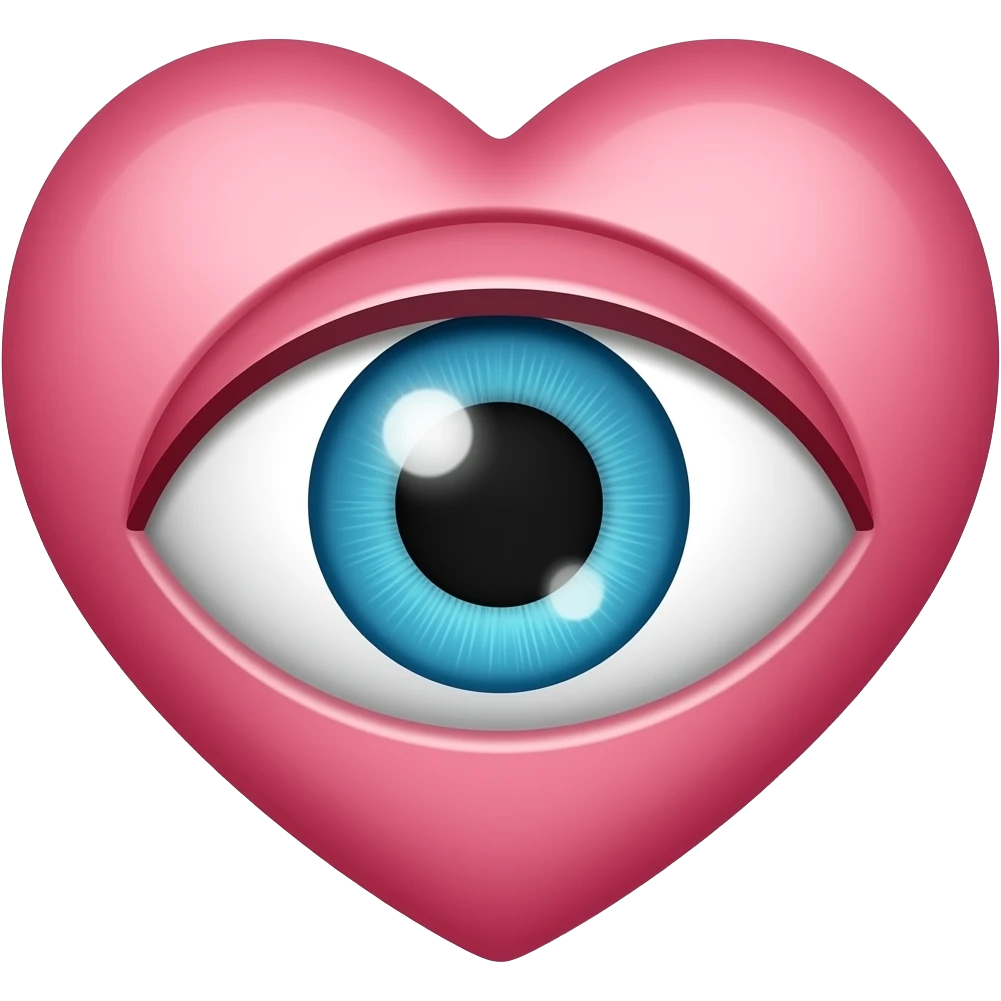 The eye of the docupen heart emoji