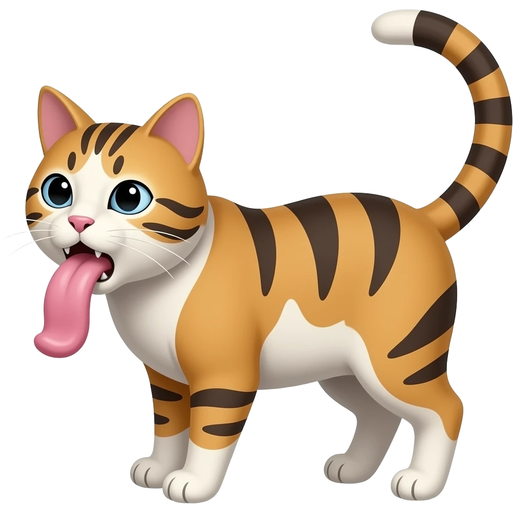 cat vomit emoji