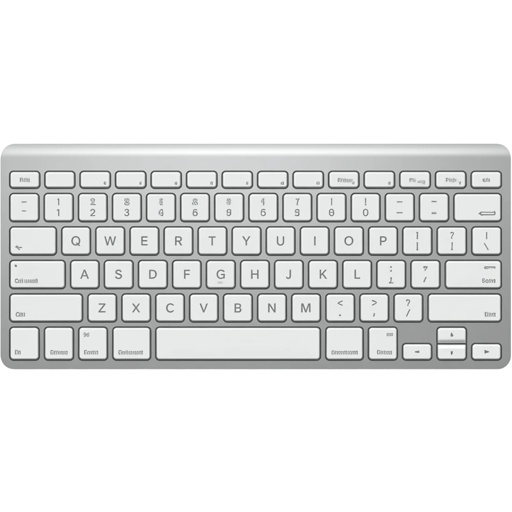 keyboard white emoji
