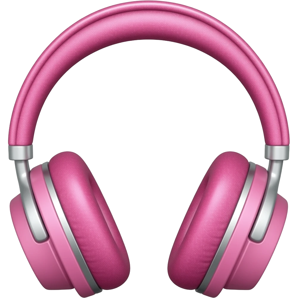 audifonos rosa con glitter emoji