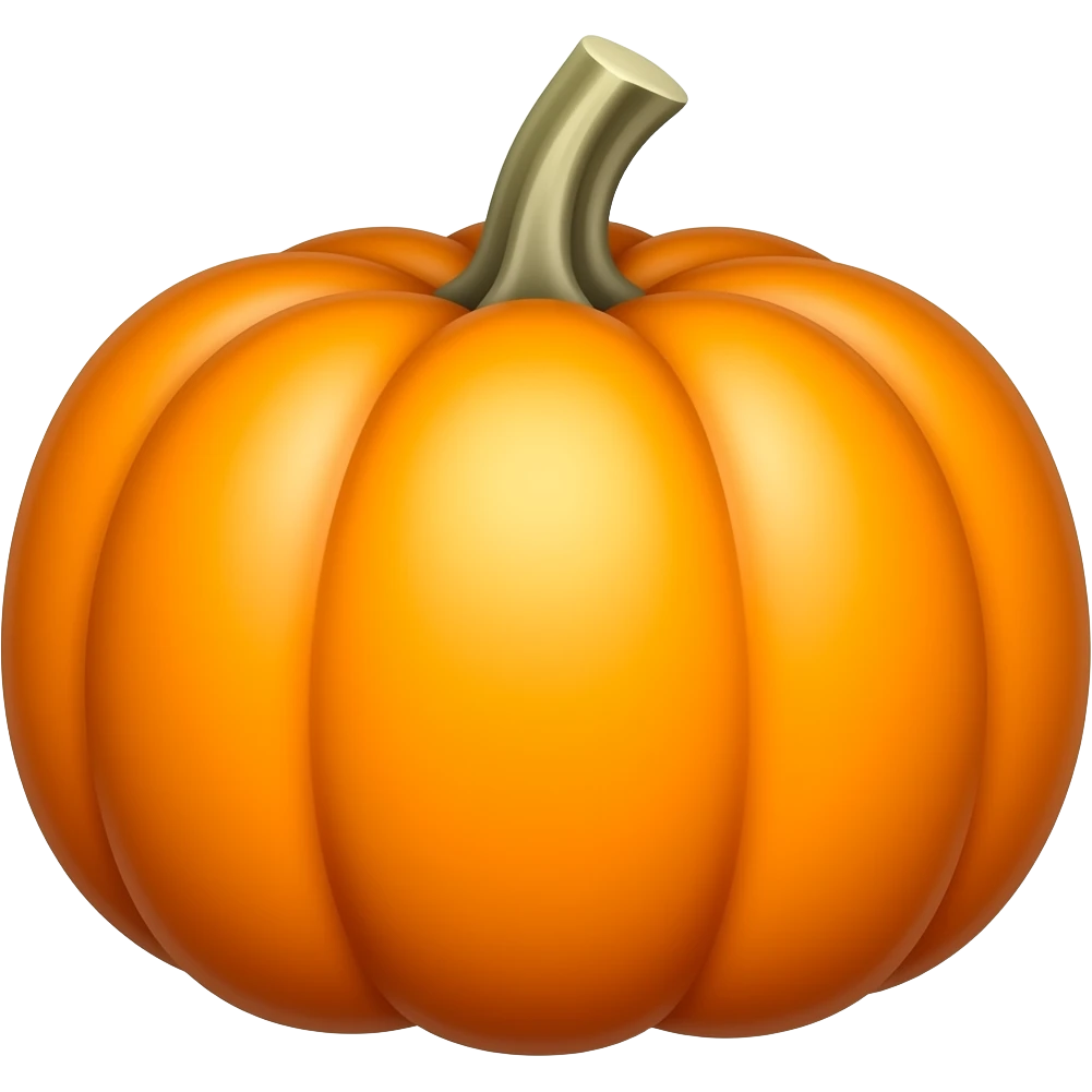 Orange pumpkin emoji