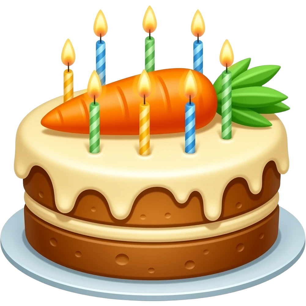 Birthday Carrot Cake emoji