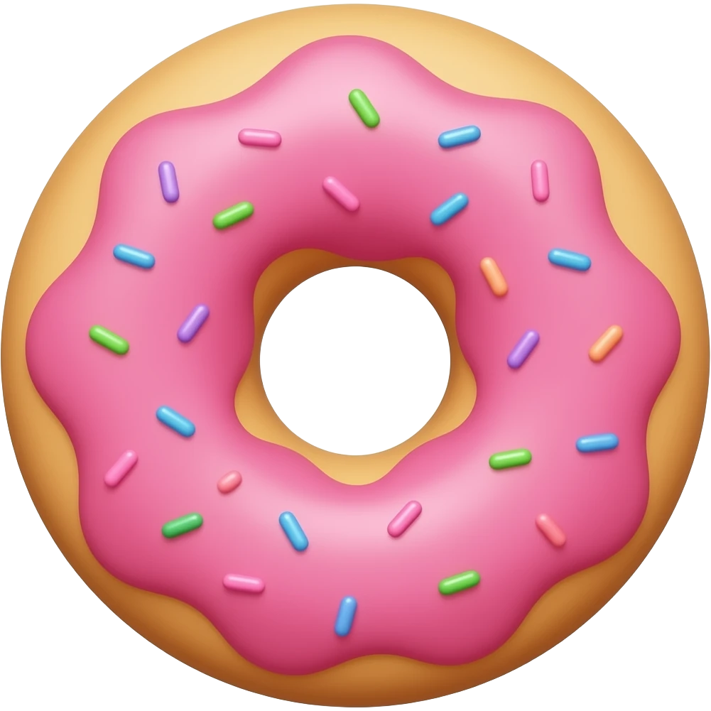 cookie shape like dount emoji