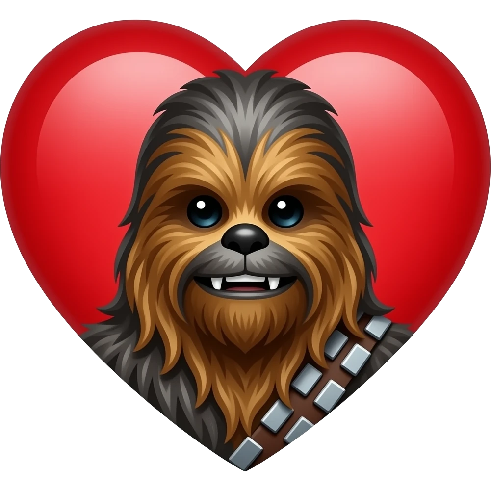 Amor Chewbacca emoji