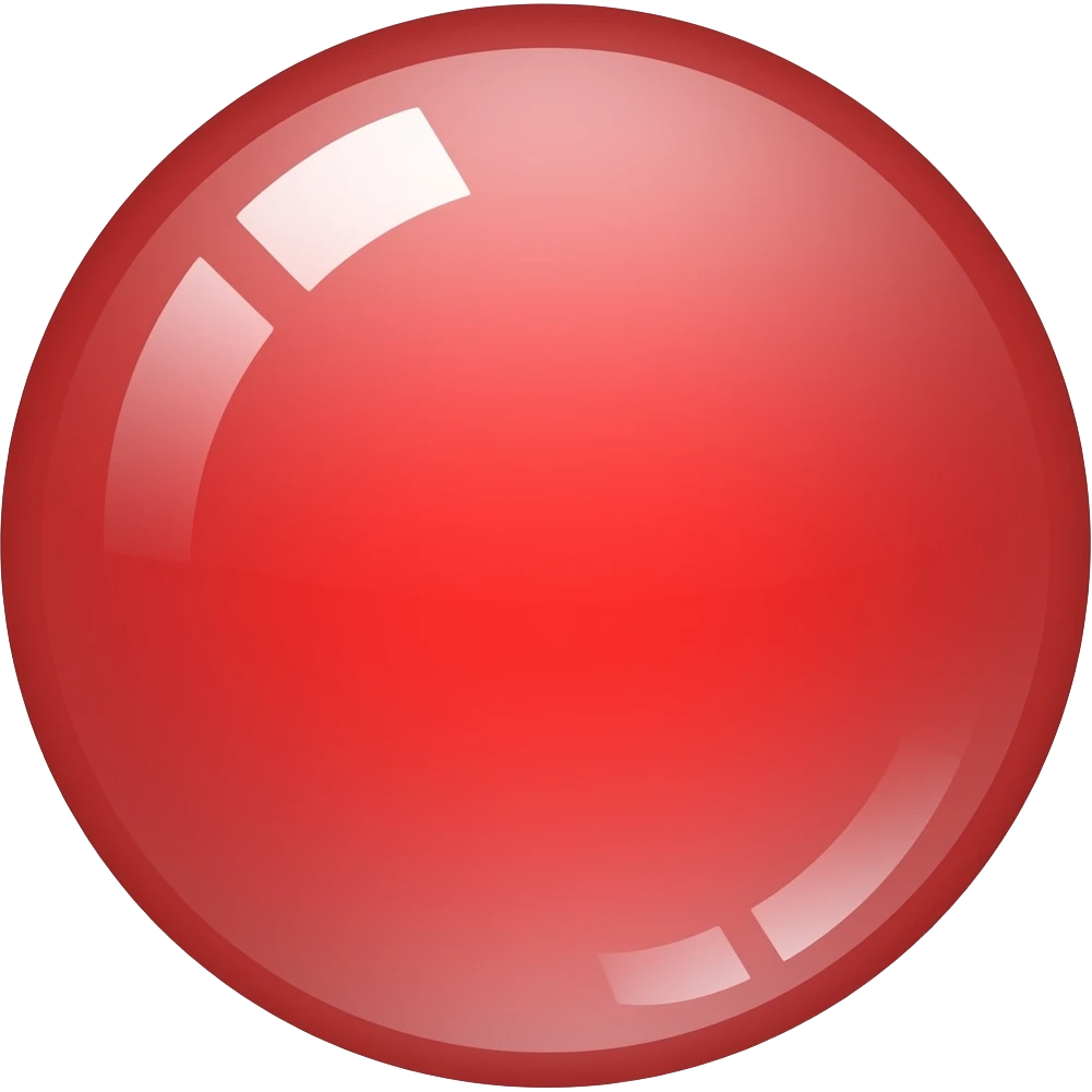 Red bulle  blanche emoji