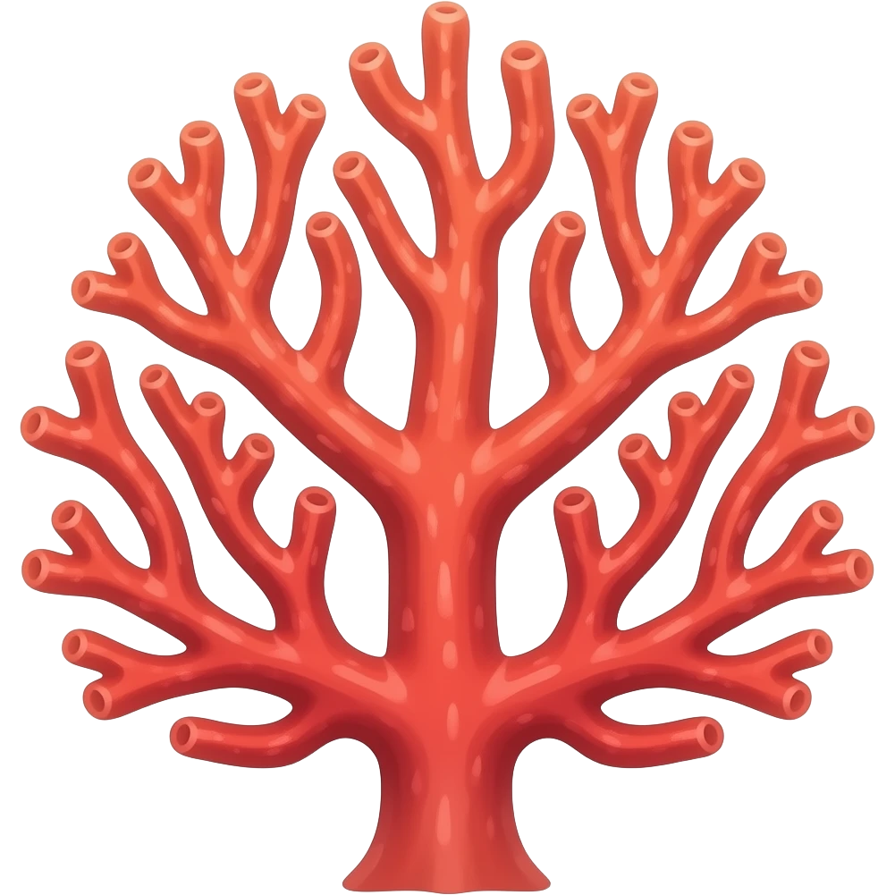 Tall coral emoji