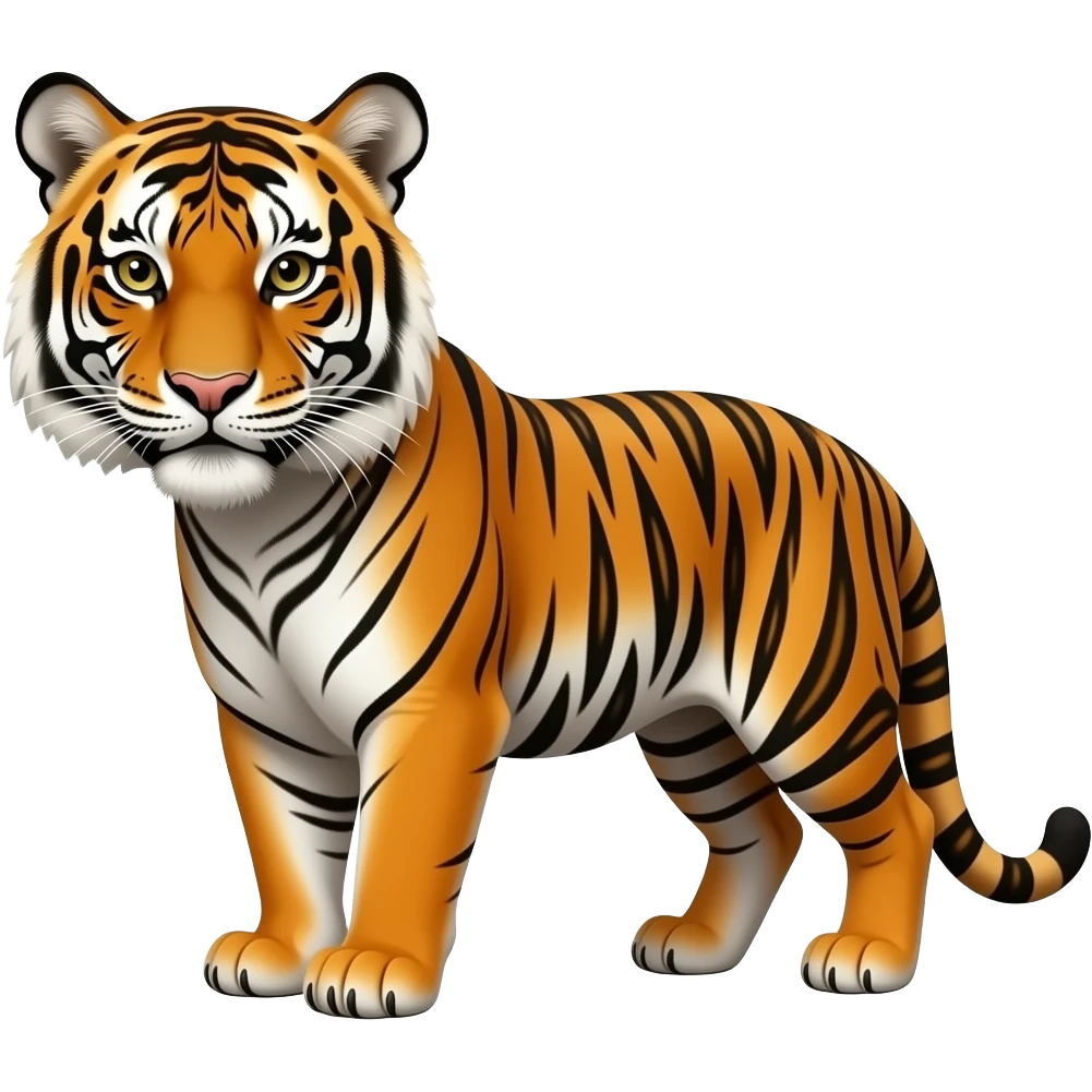 tiger says be quiet emoji