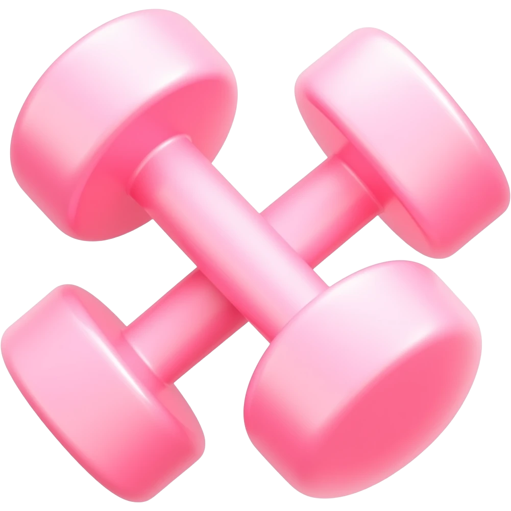 Pink dumbbells, It Girl fitness aesthetic, pastel watercolor sticker ...