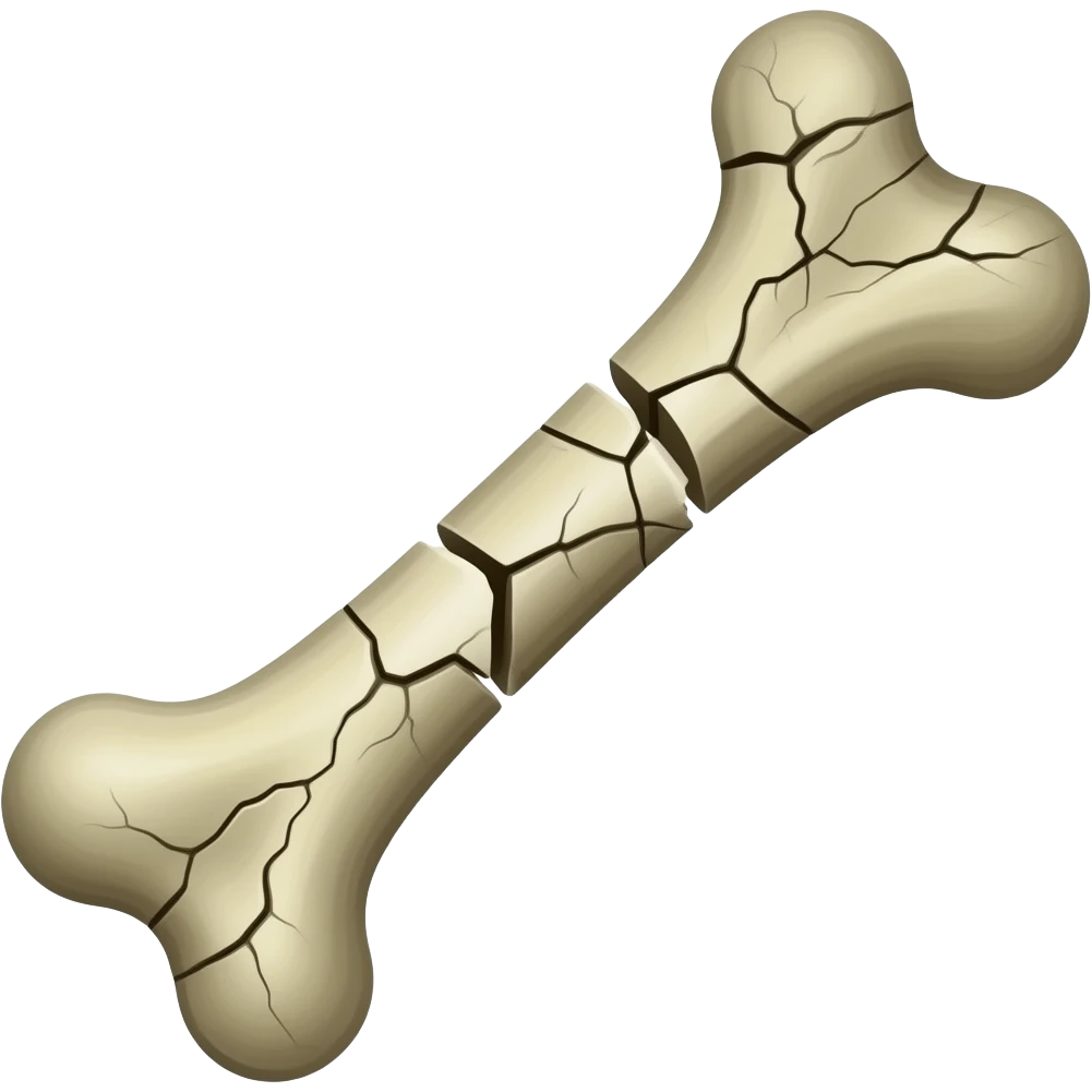 cracked bone emoji