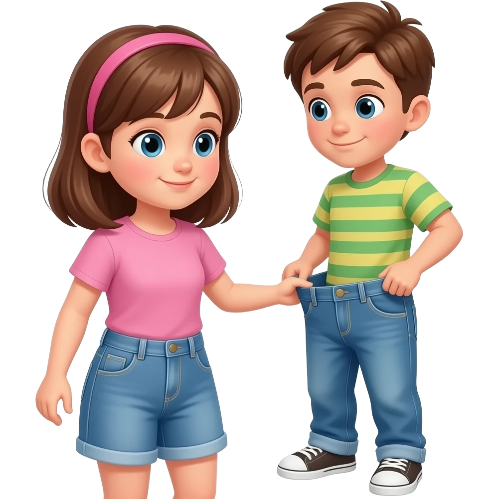 boy pulls girl psnts down emoji
