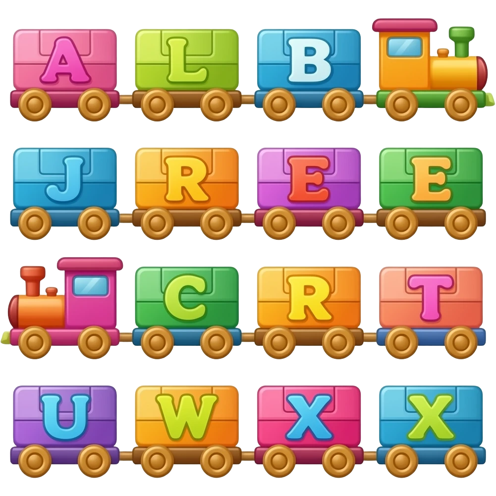 Get Ready for a COLORFUL Adventure with the Alphabet Train! emoji