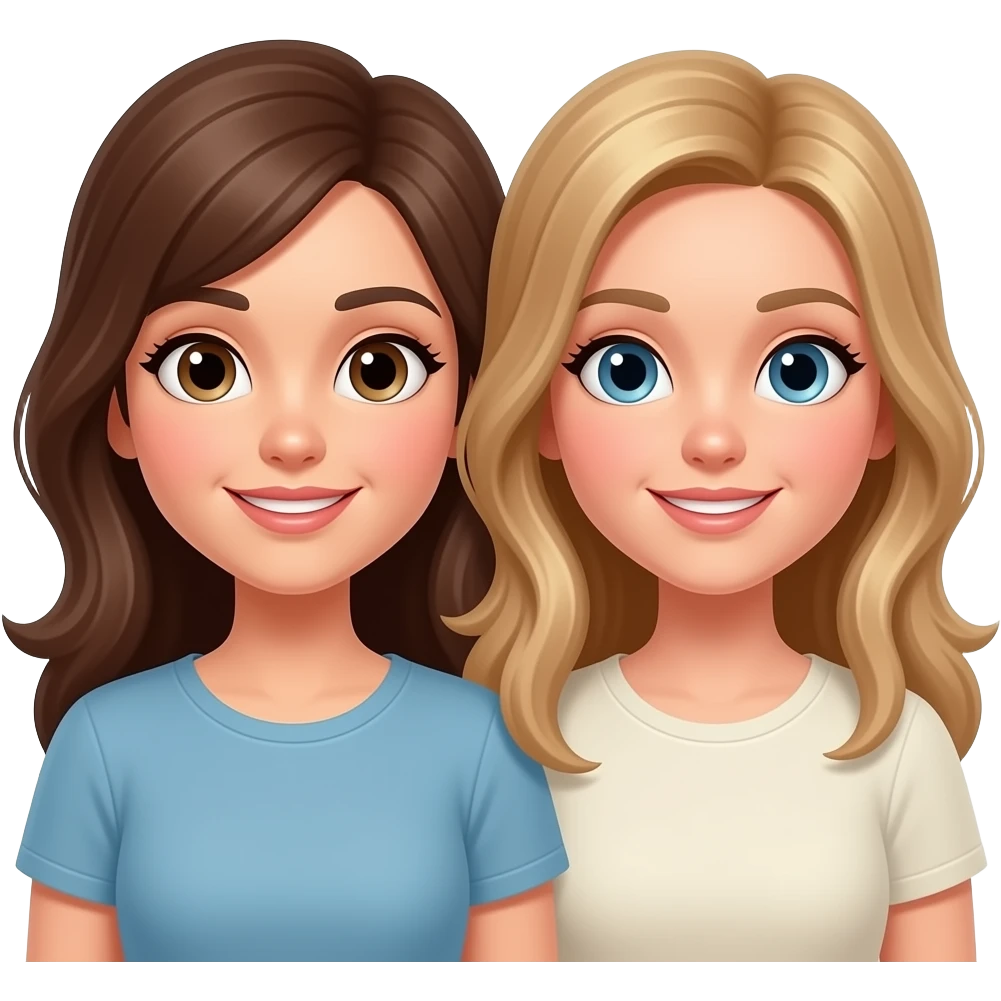 mujer con su mejor amiga emoji