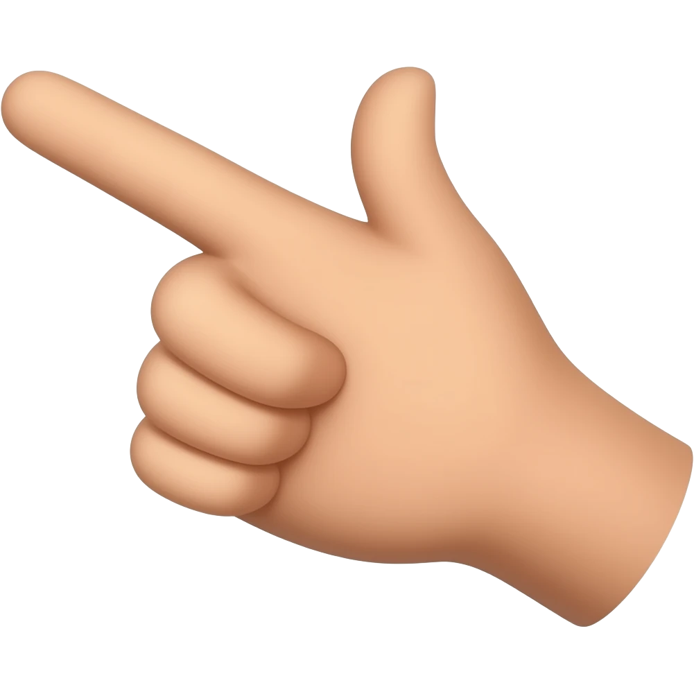 Finger pointing at nose emoji