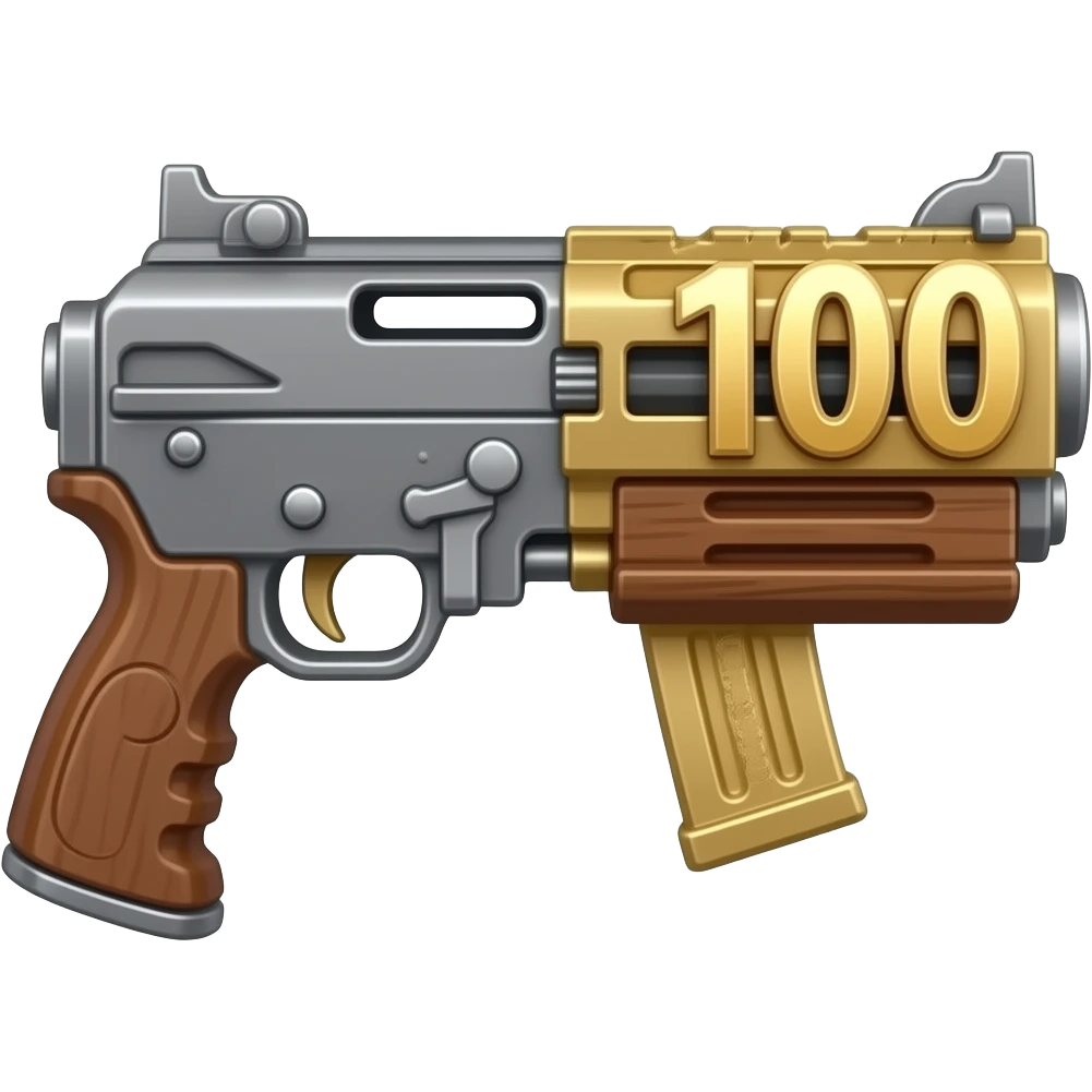 arma com pete de 100 emoji
