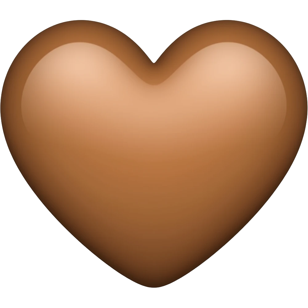 Brown heart emoji