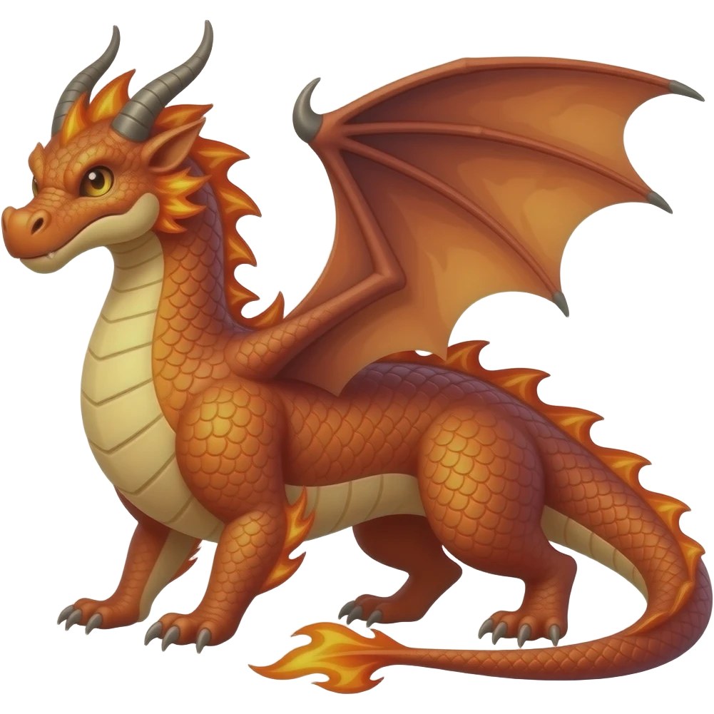 Fire dragon emoji