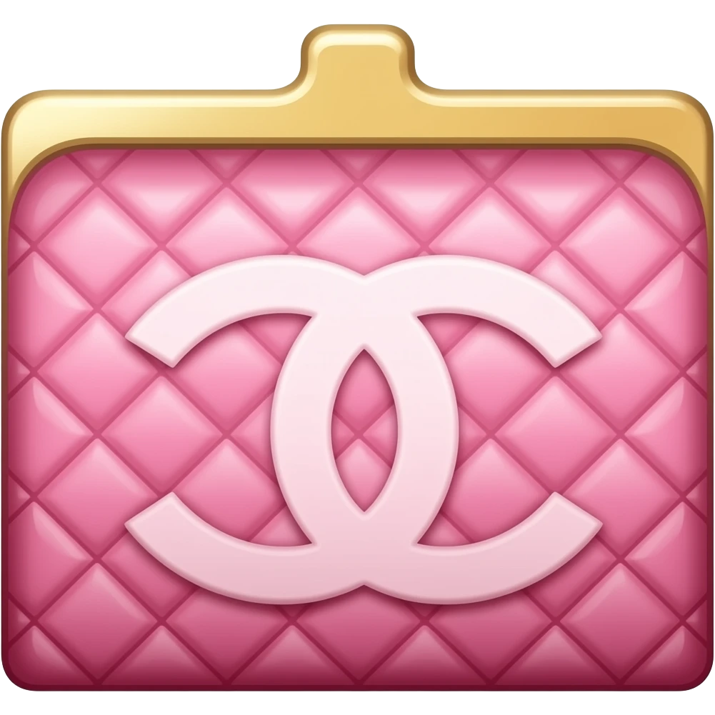 cartera chanel rosada emoji
