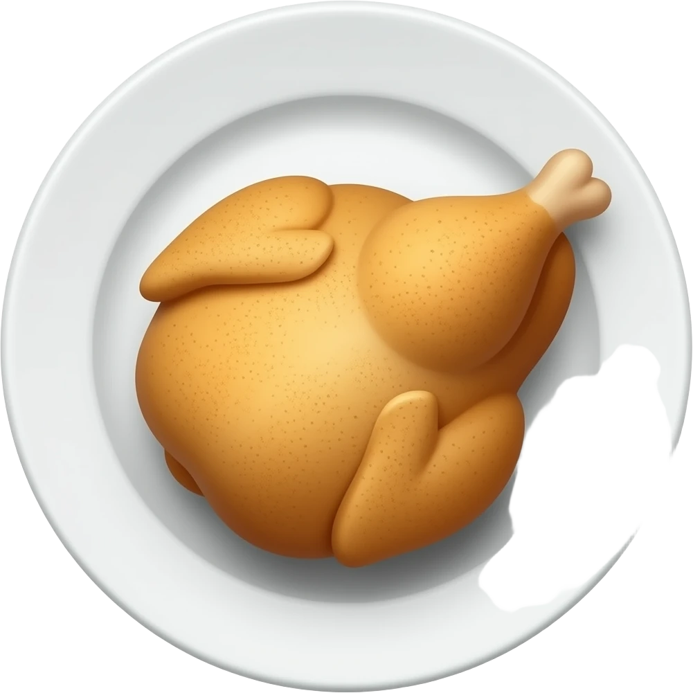 chicken plate emoji