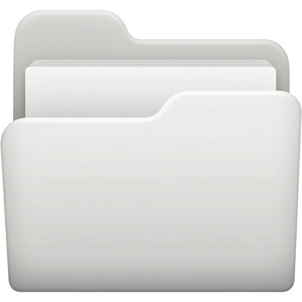 Map folder white emoji
