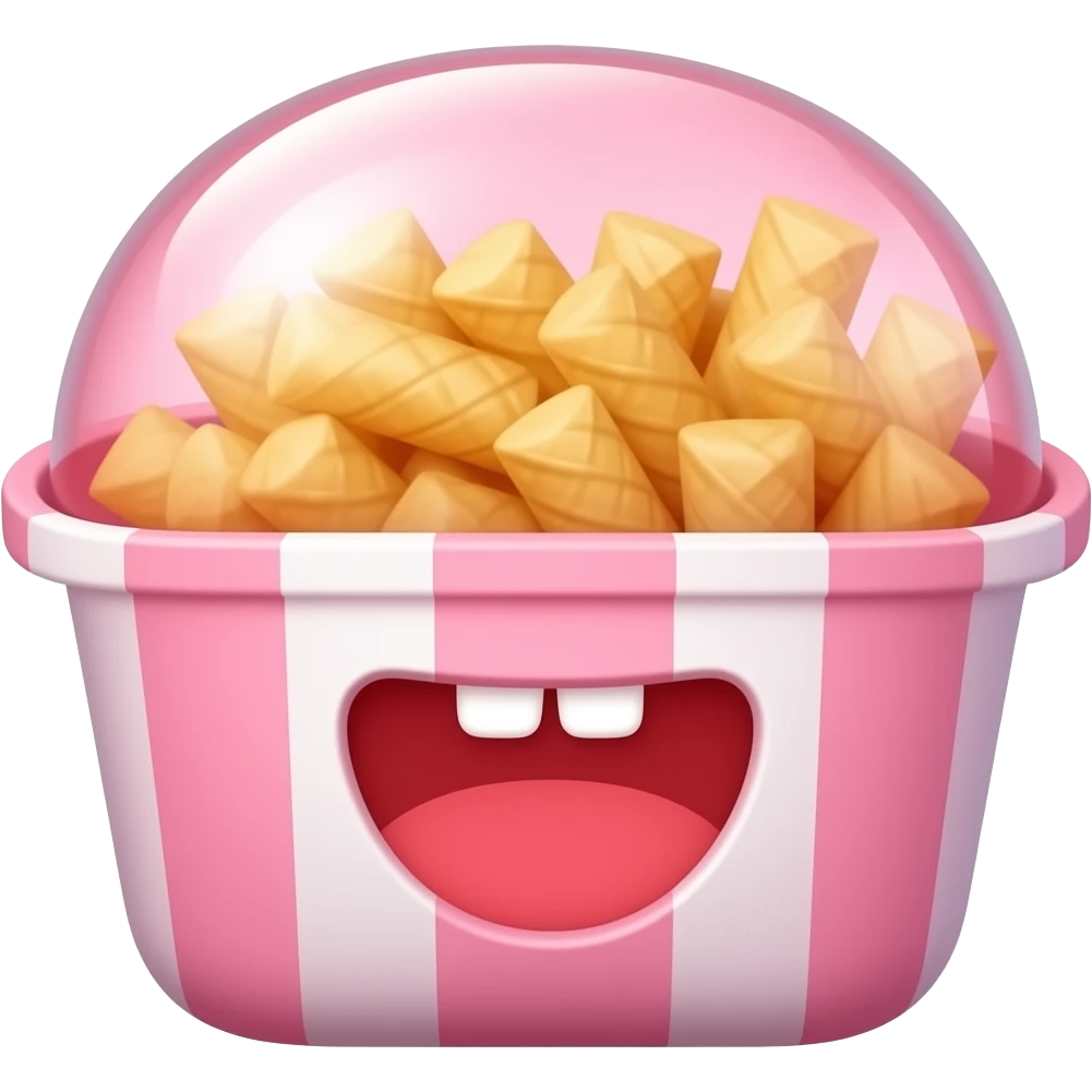 Pink snack emoji