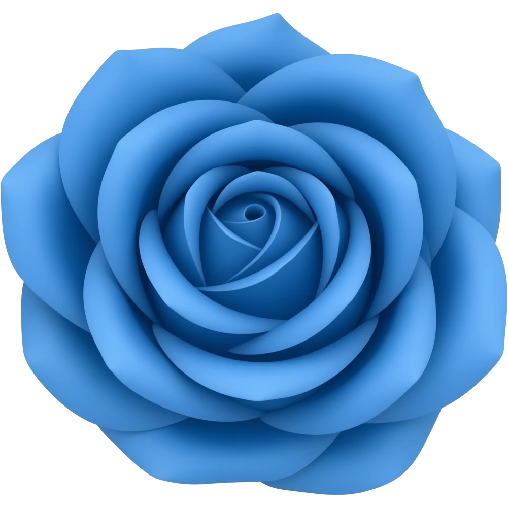 una rosa azul emoji