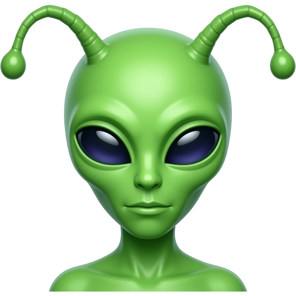 Alien with antennae emoji