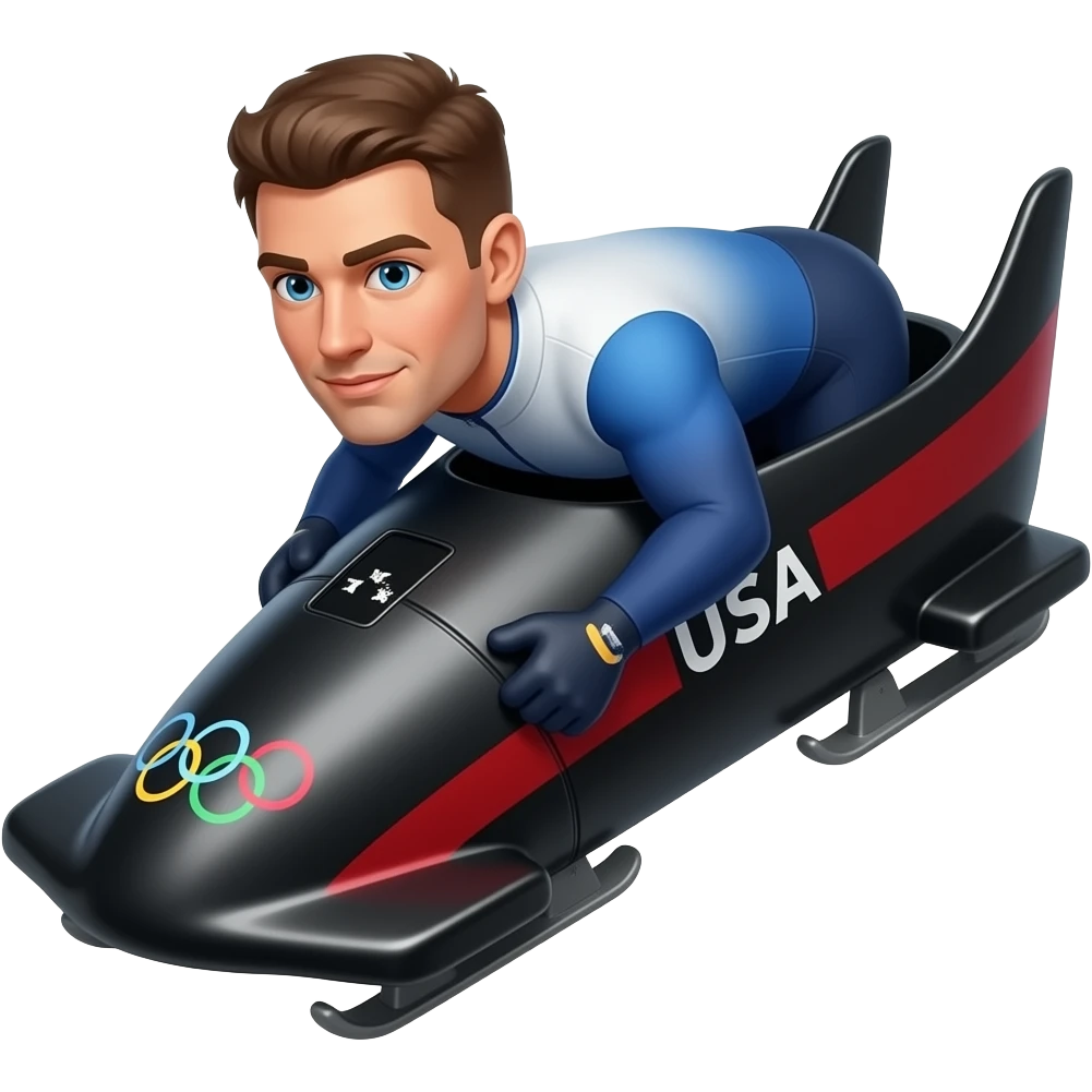 USA Olympic Male Bobsled emoji
