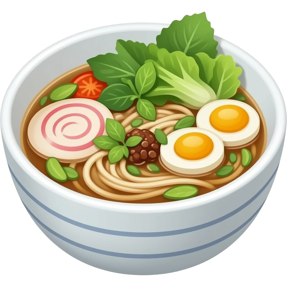 bowl of pho emoji