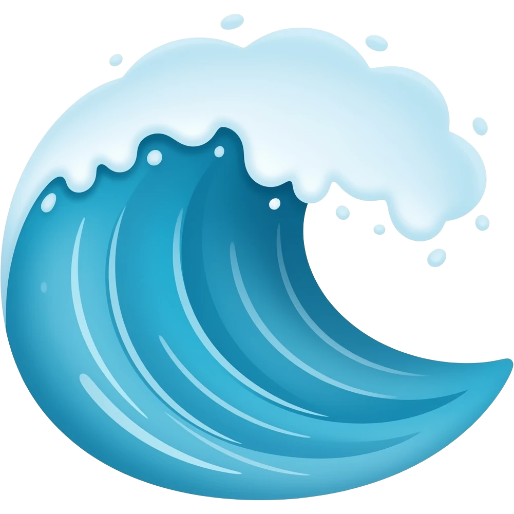 Wave emoji