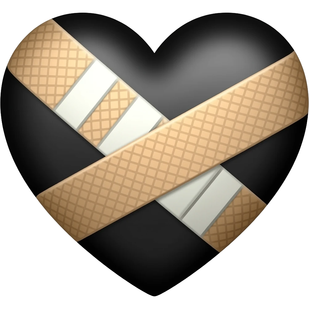 ❤️‍🩹this to a black emoji